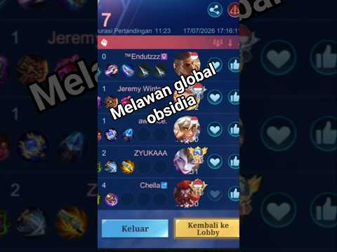 lawan global obsidia #MLBB #MLBBNewSkin #MLBBIDCreator
