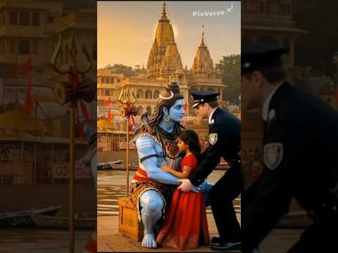 पुलिस ने पकड़ा बच्चे को भगवान शिव के सामने 😢  🙏 #trendingshorts