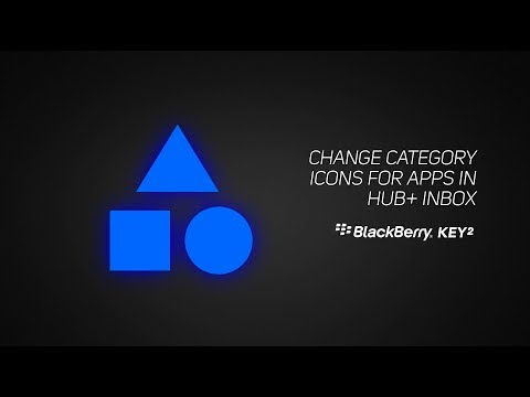 How To Change Category Icons For Apps In The BlackBerry Hub+ Inbox