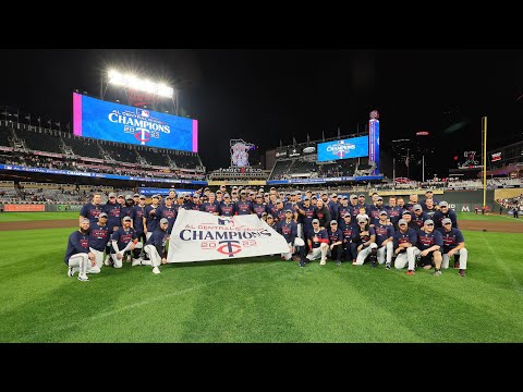 For the 3rd time in 5 years, the Twins are AL Central CHAMPS! video clip