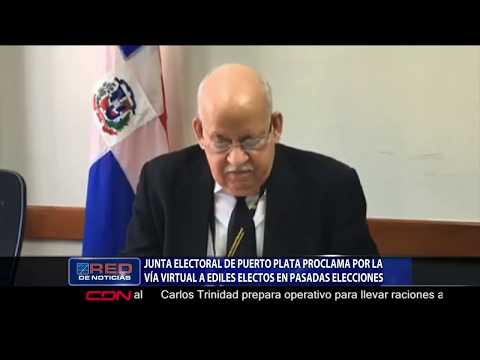 Junta Electoral de Puerto Plata proclama por la vía virtual a ediles electos en pasadas elecciones
