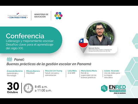 Meduca Panamá - Webinar Liderazgo y Mejoramiento Escolar: Claves para el Aprendizaje del Siglo XXI