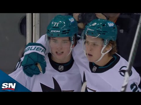 Sharks Macklin Celebrini Rips Home One-Timer To Notch His Second Career Hat Trick