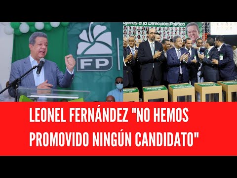 LEONEL FERNÁNDEZ NO HEMOS PROMOVIDO NINGÚN CANDIDATO