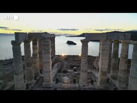 Grecia, nuova illuminazione per il Tempio di Poseidone