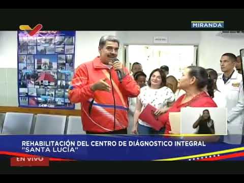Maduro rehabilita CDI (Centro de Diagnóstico Integral) en Santa Lucía, 28 de junio de 2024