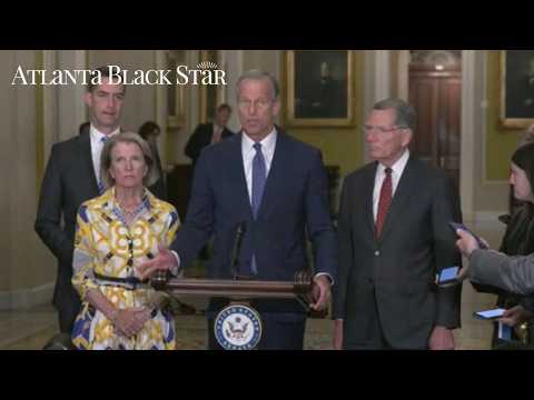 Senator John Thune Criticizes Democrats For Blocking The NDAA During Briefing