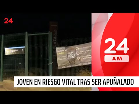 Joven es apuñalado durante evento en Las Condes y queda en riesgo vital | 24 Horas TVN Chile