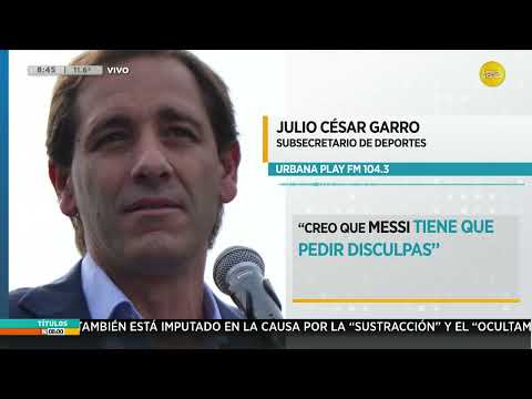 Milei echó a Julio Garro tras los dichos en contra de Messi, Villarruel lo respaldó ?N8:00? 18-07-24