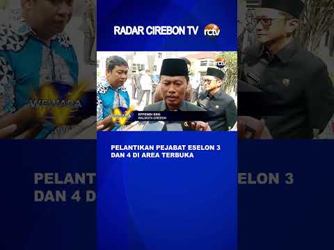 Pelantikan Pejabat Eselon 3 dan 4 di Area Terbuka
