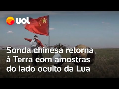 Sonda chinesa retorna à Terra com amostras do lado oculto da Lua