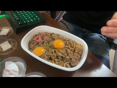 すき屋の牛丼が食べたくなる動画