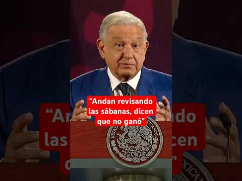 AMLO insiste que sus opositores no reconocen aún el triunfo de Sheinbaum #shorts