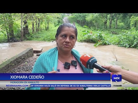 Desbordamiento de ri?os y quebradas tras intensas lluvias en Verarguas