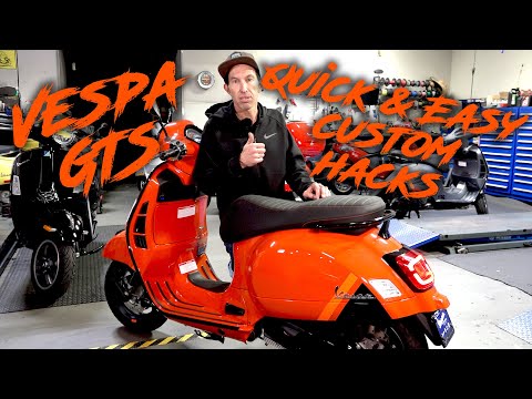 Cheap & Easy Customization on Robot’s 2023 Vespa GTS 300 HPE2 Supersport