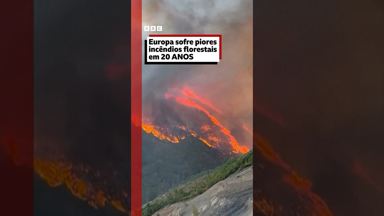 🔥 Esses são os piores incêndios florestais na Europa em 20 anos