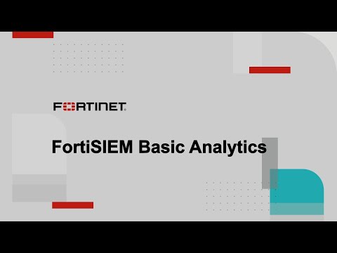 FortiSIEM - Basic Analytics | Product Demo