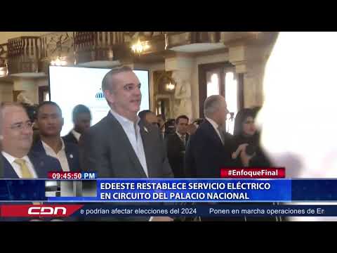 Edeeste restablece servicio eléctrico en circuito del Palacio Nacional
