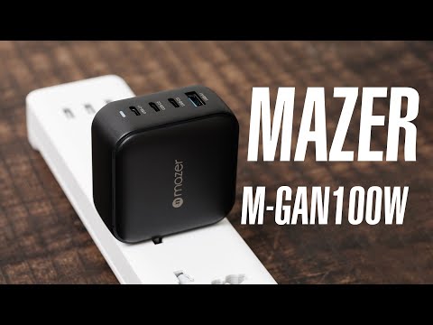 Trên tay sạc Mazer M-GAN100W: nhỏ gọn, 3 USB-C, 100W