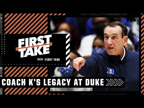 What is Coach K's legacy at Duke? Stephen A. & JWill discuss | First Take video clip