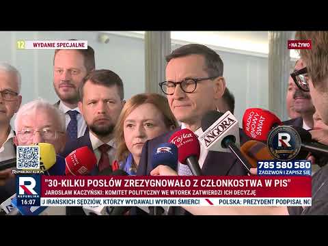 44 posłów odchodzi z Morawiecki z partii. Łukaszewicz: to niemądra decyzja