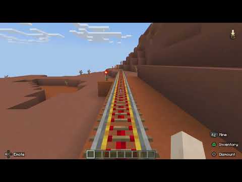 I designed this rollercoaster by myself in Minecraft !!! 🎮🎮🎮