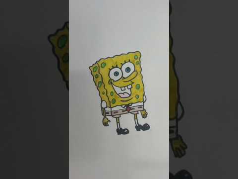 تعلم رسم سبونج بوب Learn to draw SpongeBob
