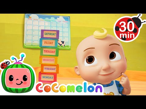 The Days of the Week Song | Cocomelon and Little Angel Nursery Rhymes