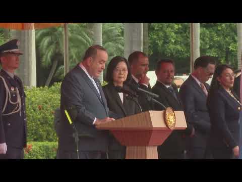 Presidente de Guatemala promete ser sólido aliado de Taiwán