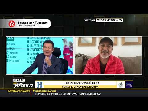 Raúl Gutiérrez da su pronóstico del Honduras México y se rinde a un jugador catracho