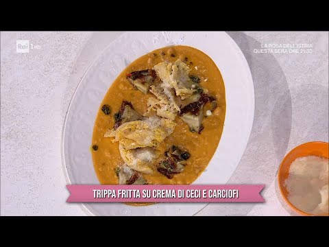 Trippa fritta su crema di ceci e carciofi - È sempre mezzogiorno -  05/02/2024