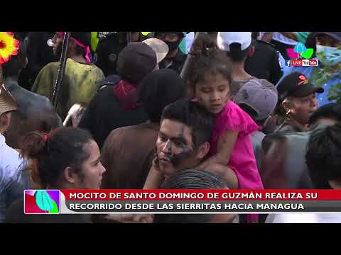 Mocito de Santo Domingo de Guzmán realiza recorrido desde Las Sierritas hacia Managua