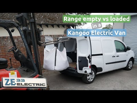 How does weight affect range in an electric van? Testing the Renault Kangoo ZE33 electric van.
