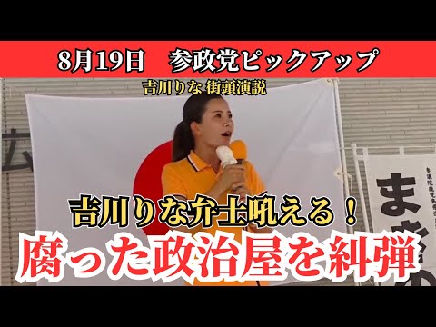 【吉川りな】「ありえないでしょ!」腐敗した政治屋共を一蹴!政治を変えれば日本は変わる!【参政党】