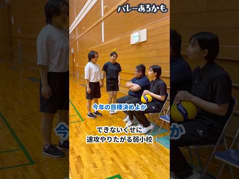 【バレーあるかも】できないくせに速攻やりたがる弱小校