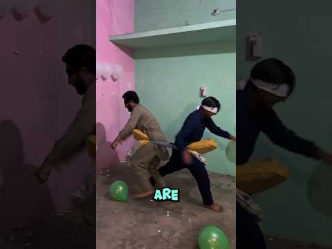 Shocked To See This Balloon Popping Game While Eyes Are Covered 😱