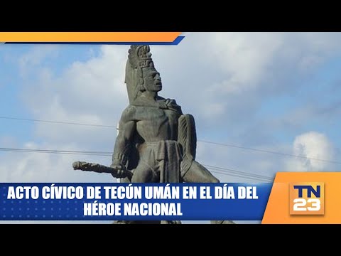 Acto cívico de Tecún Umán en el Día del Héroe Nacional