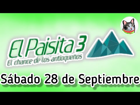 Resultado EL PAISITA 3 Sabado 28 de Septiembre de 2024