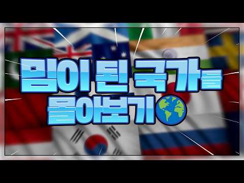 밈이 된 국가 몰아보기 : 사실 상 지구가 밈이 된 수준이라고 봐야