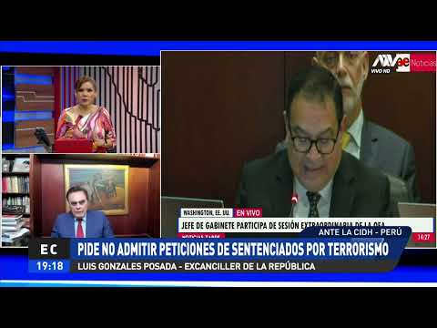 Luis Gonzales Posada se pronuncia sobre presentación del premier ante Consejo Permanente de la OEA