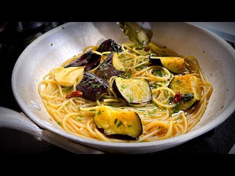 僕が今年一番感動した|ナスの【和風パスタ】梅しそ無限パスタ!