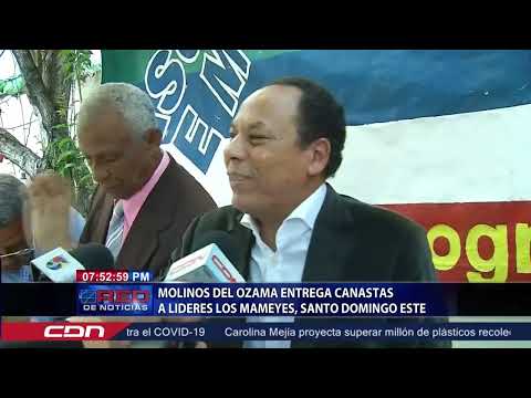 Molinos del Ozama entrega canastas a lideres de Los Mameyes, Santo Domingo Este
