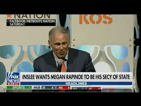 Gov. Inslee Wants Loudmouth Soccer Player Megan Rapinoe as Secretary of State