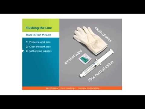 Central Lines Skills: Flushing the Line