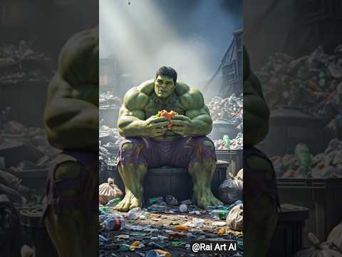 all superheros eating burger in garbage💔😭|#hulk #ytshorts #trendingshorts #shorts #avengers