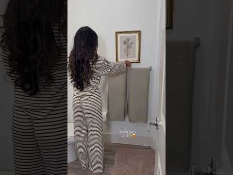 I love for my apartment to feel cozy and like a hotel and these waffle towels omg besides the