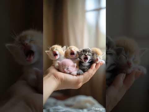 Smallest kitten 😸 💕