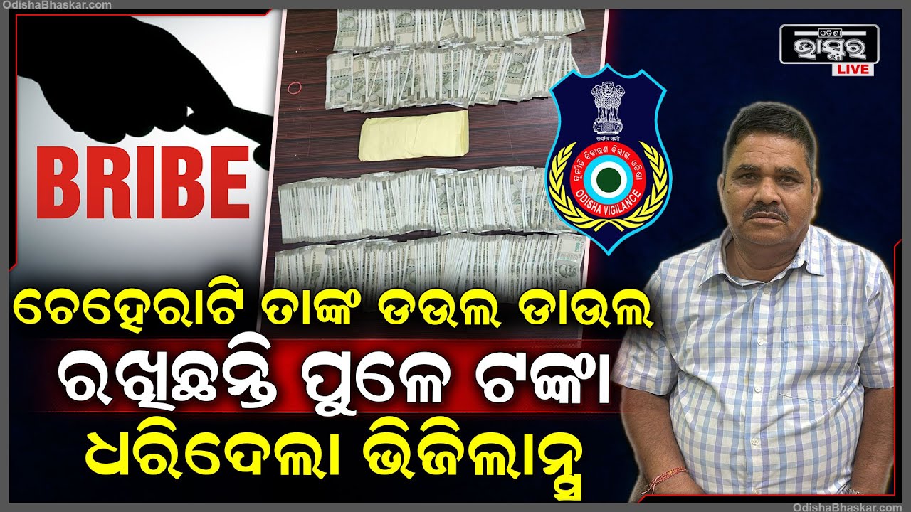 ଯେତେ ଖାଇଲେ ବି ପେଟ ପୁରୁନି,ବିଲ୍ ପାସ୍ ପାଇଁ ବି ବାବୁ ମାଗିଥିଲେ ୧ଲକ୍ଷ ଟଙ୍କା..ଏବେ ଭିଜିଲାନ୍ସ ହାବୁଡ଼ରେ ବାବୁ