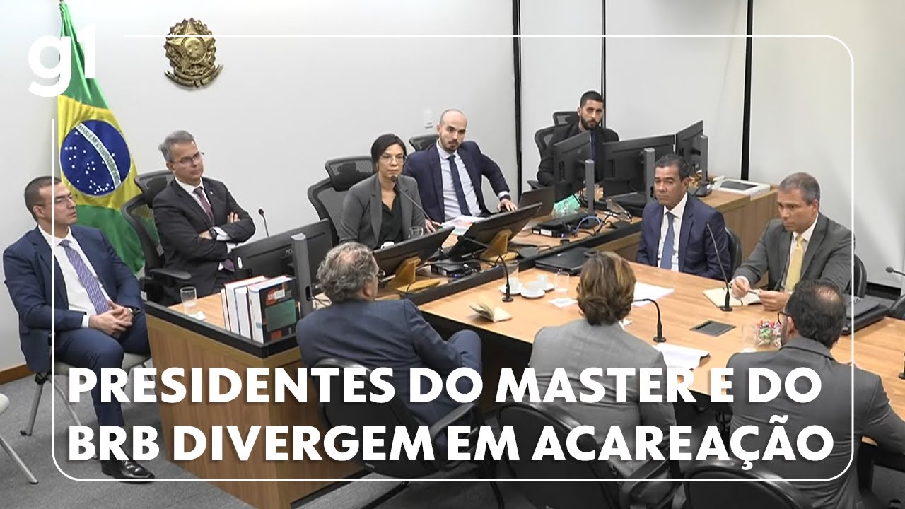 Presidentes do Banco Master e do BRB divergem durante acareação TV Online Presidentes do Banco Master e do BRB divergem durante acareação