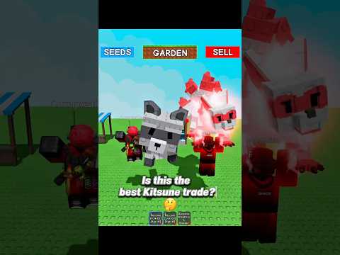 Is this the BEST Kitsune Trade in Grow A Garden?! 🤯 #shorts #roblox #growagarden
